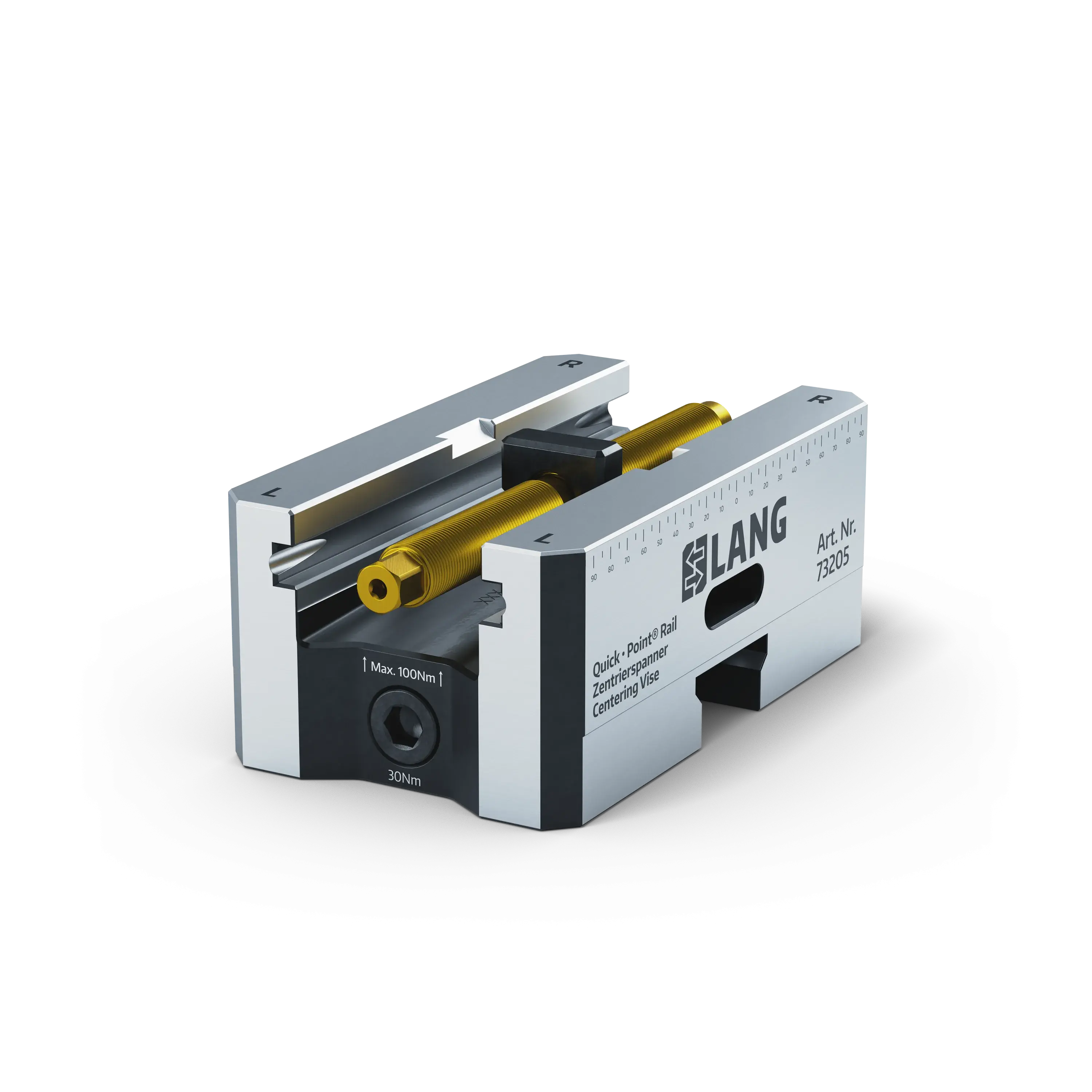 Quick&bull;Point&reg; Rail 125, Centering vise